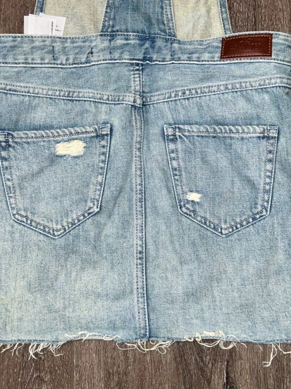 Hollister California Denim Skirt Overall Stretch Blue Denim Size XS - Picture 7 of 7